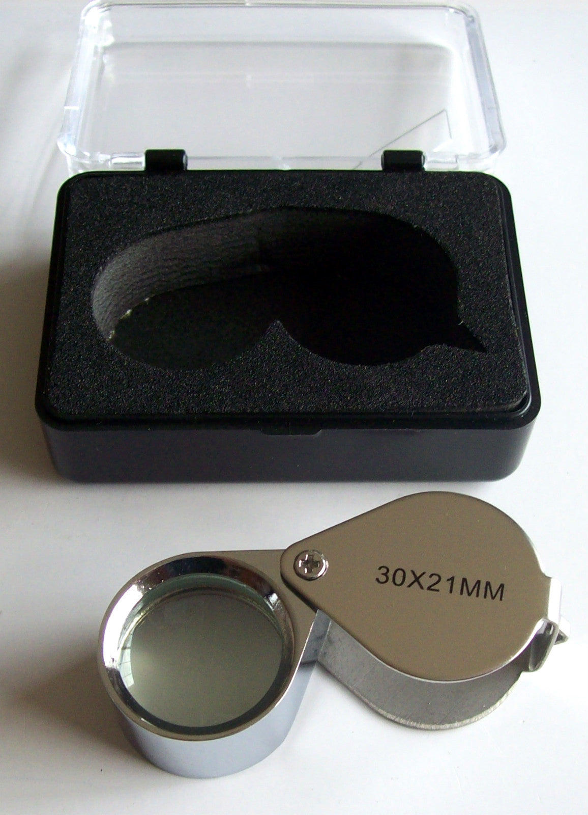 Chrome Jewelers Loupe 30x Magnifier