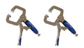 Pair Of Welding Locking C Clamps Us Pro 150mm Swivel Pads 6 Inch Vice