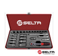 Selta Taiwan 1/4" Dr. 6pt Flank Reg. & Deep Metric | Built Supply Co