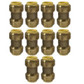 10 Pack  XFITTING 3/4" Push Fit Coupling Fittings - Lea