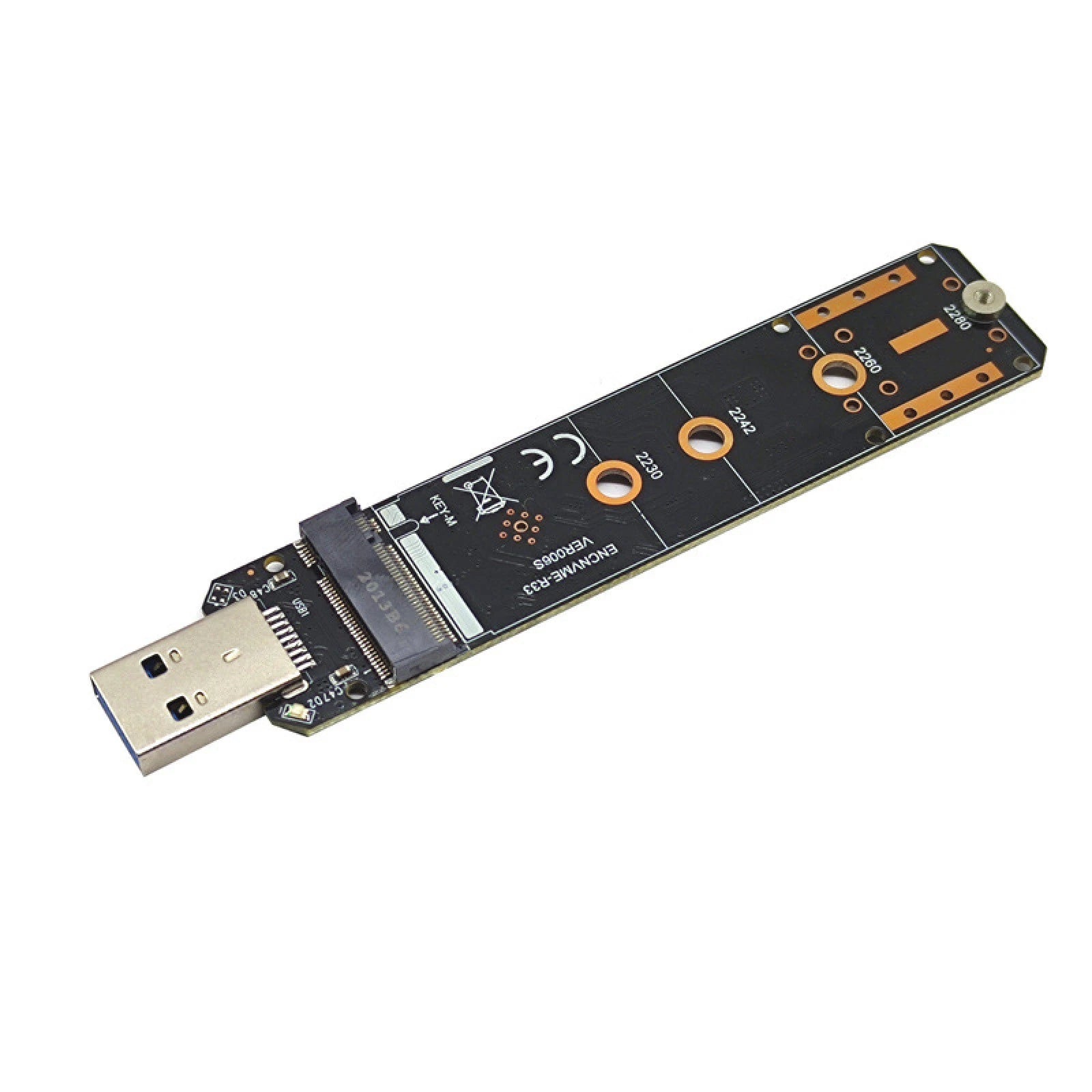 M.2 Nvme Ssd To Usb 3.2 Gen2 10gbps Adapter Board Rtl9210 Chip M.2