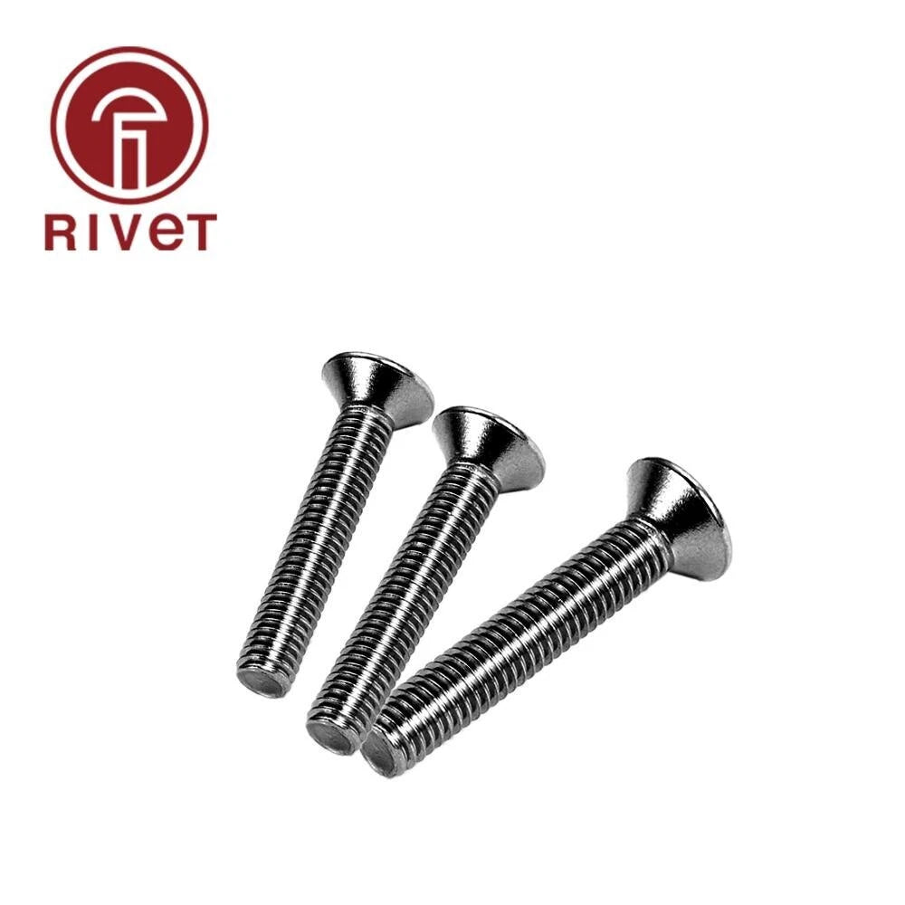 Mm10 M12 A2-70 Hexagonal Countersunk Screws Flat Allen Key Head 20 50