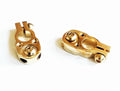 2 Deka Solid Brass Gold Plated 2 Output 8 Awg Gauge Top Post Battery
