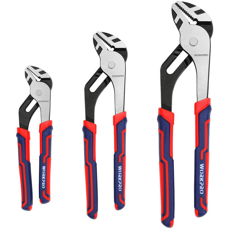 WORKPRO Groove Joint Pliers Set 3-Piece 12/10/8 Inch by WORKPRO