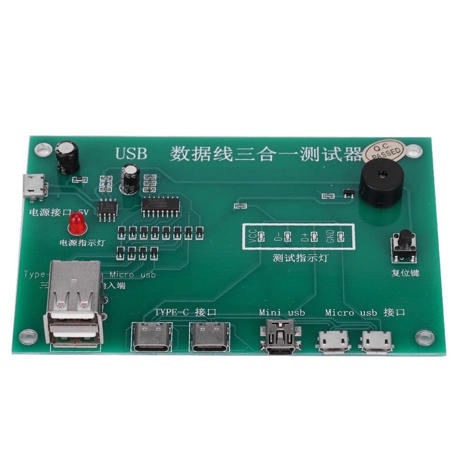 3 In 1 Type-c/mini/mi<wbr/>cro Usb Dock Charging Cable Triad Tester