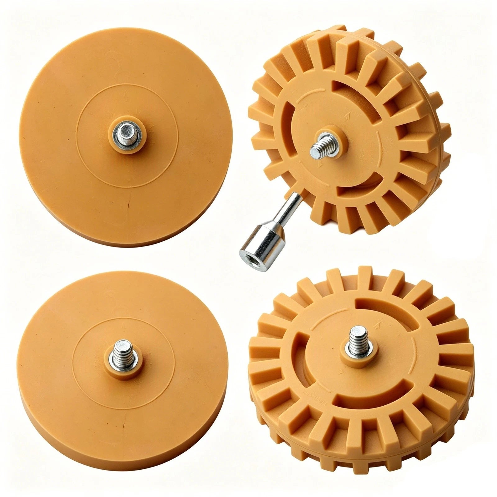 Sticker Removal Wheel 4inch Rubber Eraser Discs For Car Rv