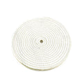 8” Spiral Sewn Sisal Buffing Wheel Aggressive Cut Scratch Remover - 1/2" Arbor
