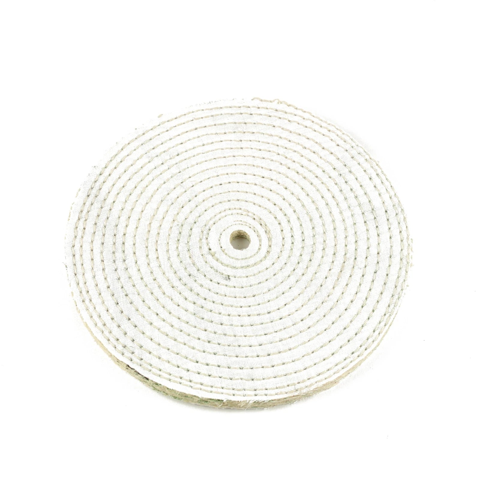8” Spiral Sewn Sisal Buffing Wheel Aggressive Cut Scratch Remover - 1/2" Arbor