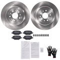 Rear Disc Brake Rotors Ceramic Pads for Lincoln MKS 2009-2012 MKT 2010-19 S54165