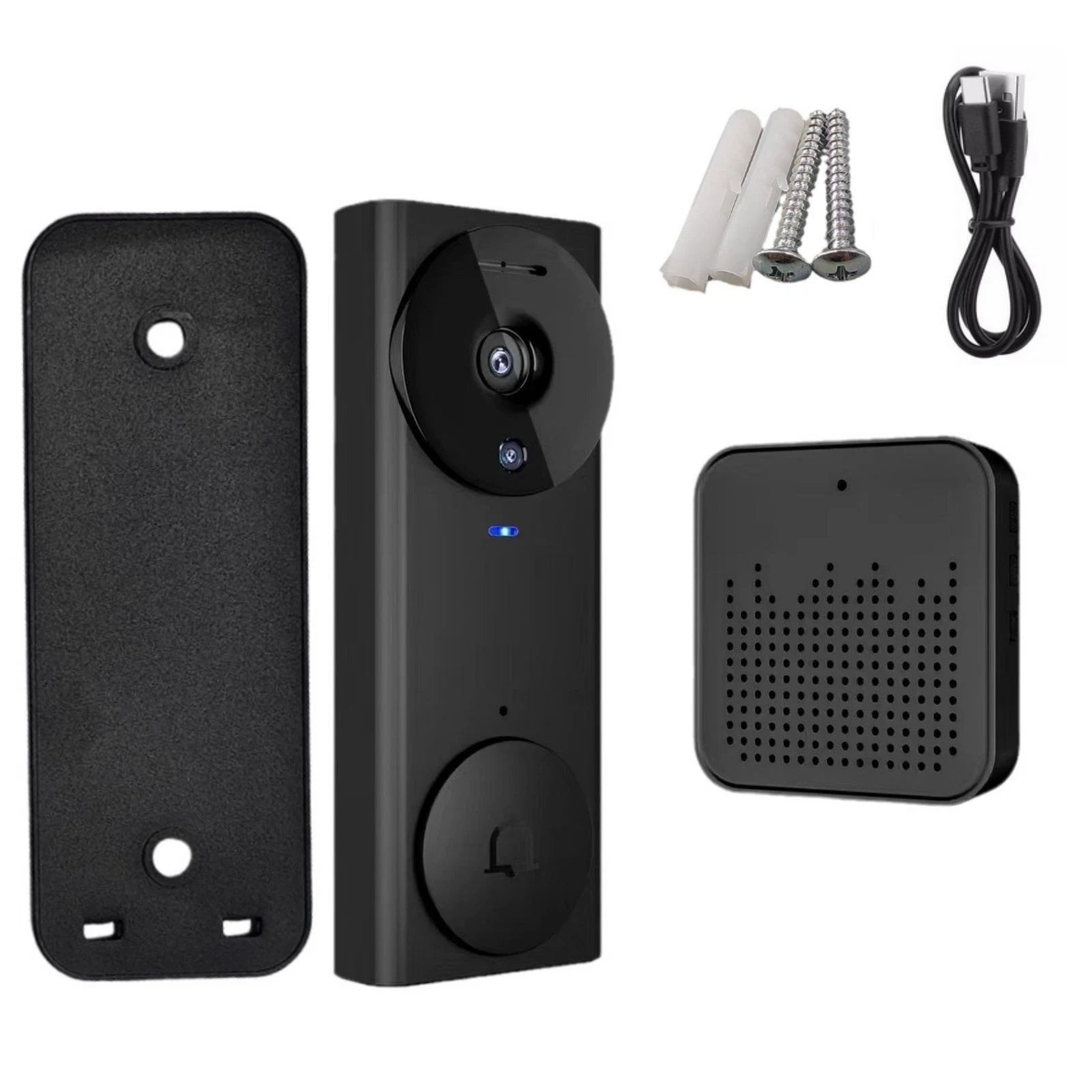Wireless Doorbell Camera Hd Video Night Vision 2-way Audio For Ulooka