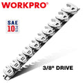 WORKPRO 10PC 3/8" Drive Crowfoot Flare Nut Wrench Set SAE 3/8"-1"