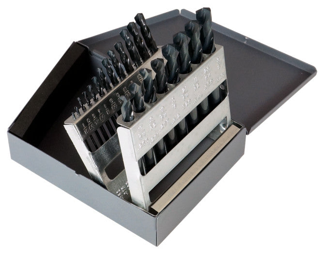 Chicago Latrobe 21pc Screw Machine Length Drill Bit Set