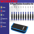 WORKPRO 10PCS Precision Screwdriver Set Phillips Slotted Torx Star Screwdrivers