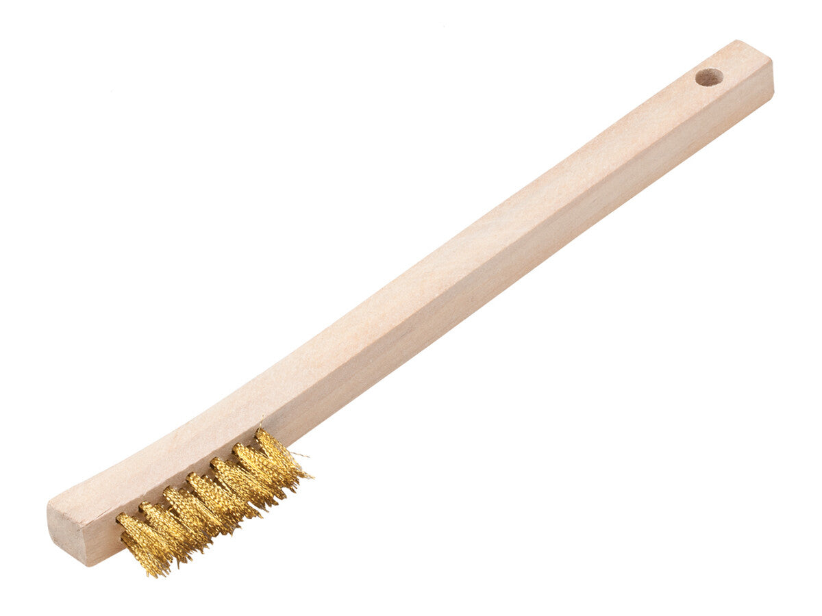 5 Pack - 6-7/8" Brass Bristle Wire Scratch Brush Welders Toothbrush