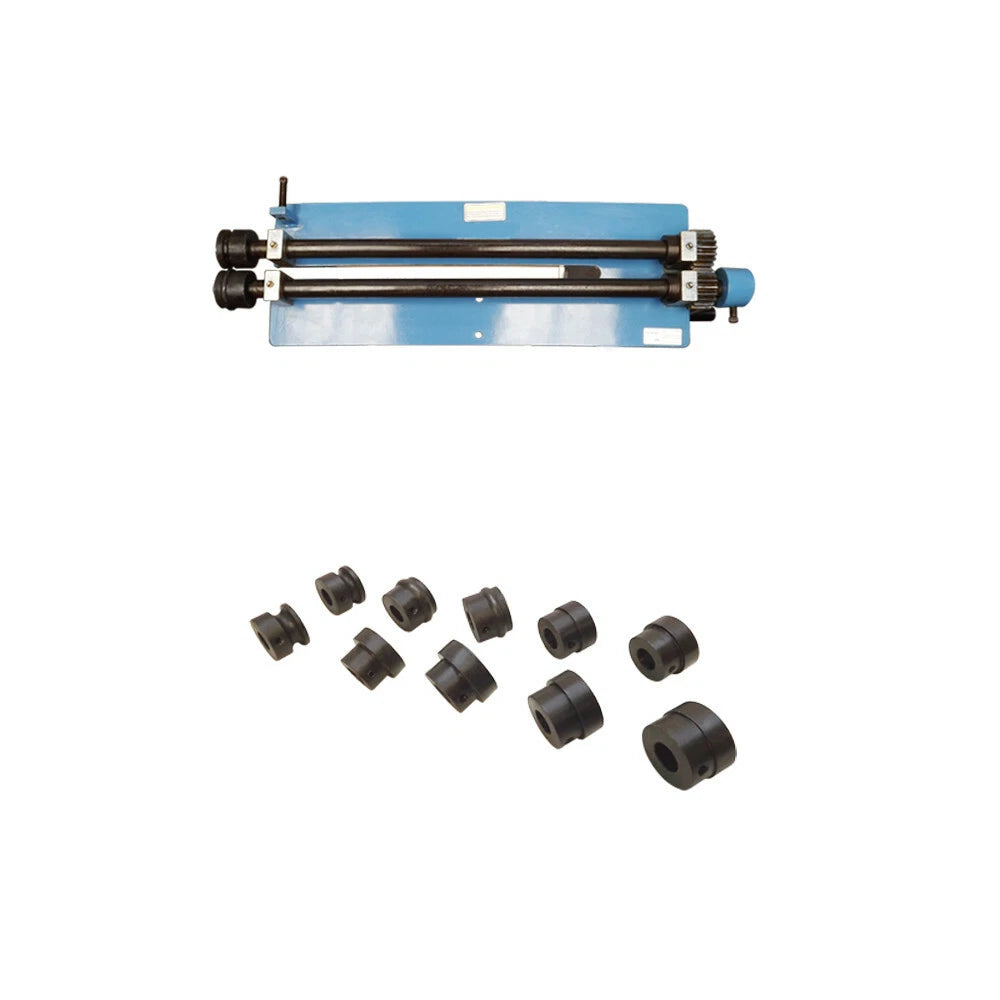 Bead Roller Rotary 6 Dies Set Machine Clamp Bench Vise Steel Sheet