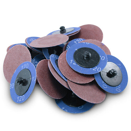 200 Pack - 2" 120 Grit A/O Quick Change Sanding Disc Black Hawk, Type