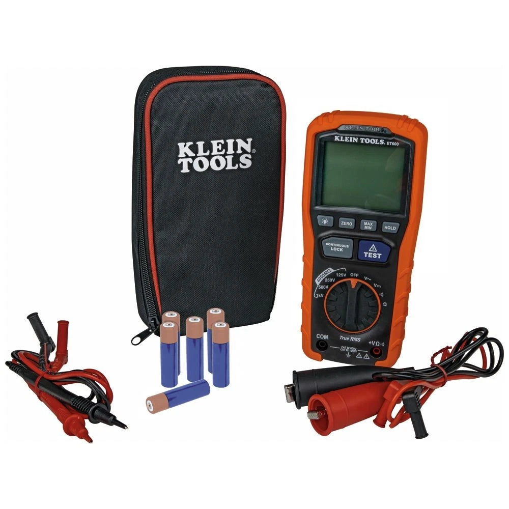 Klein Tools Et600 Insulation Resistance Tester Multimeter