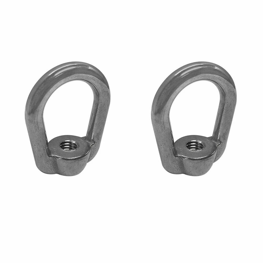 Eye Nut 1/4 Inch Unc Tap Thread Stainless Steel Capacity 460 Lbs