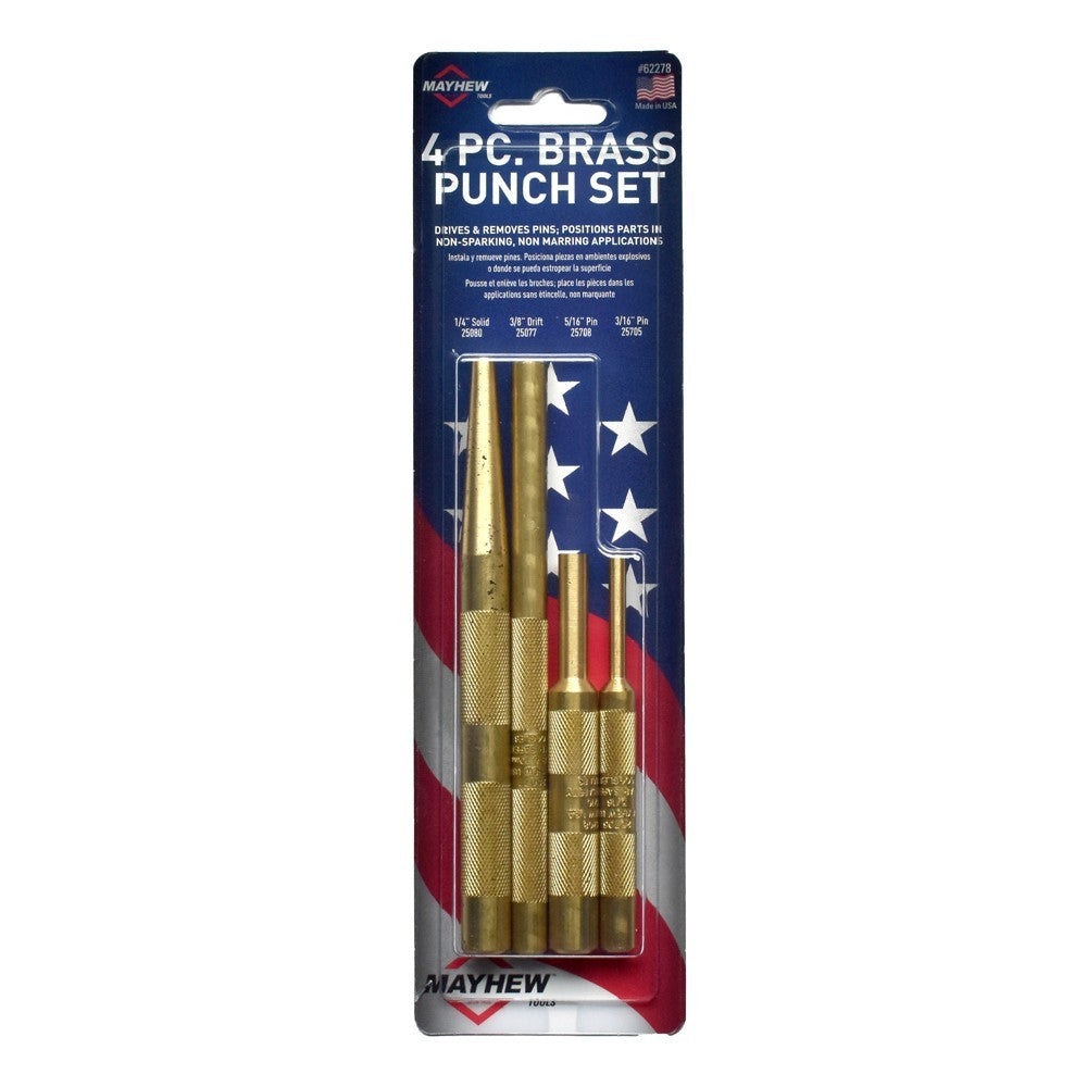 Mayhew Brass Punch Set 4pc