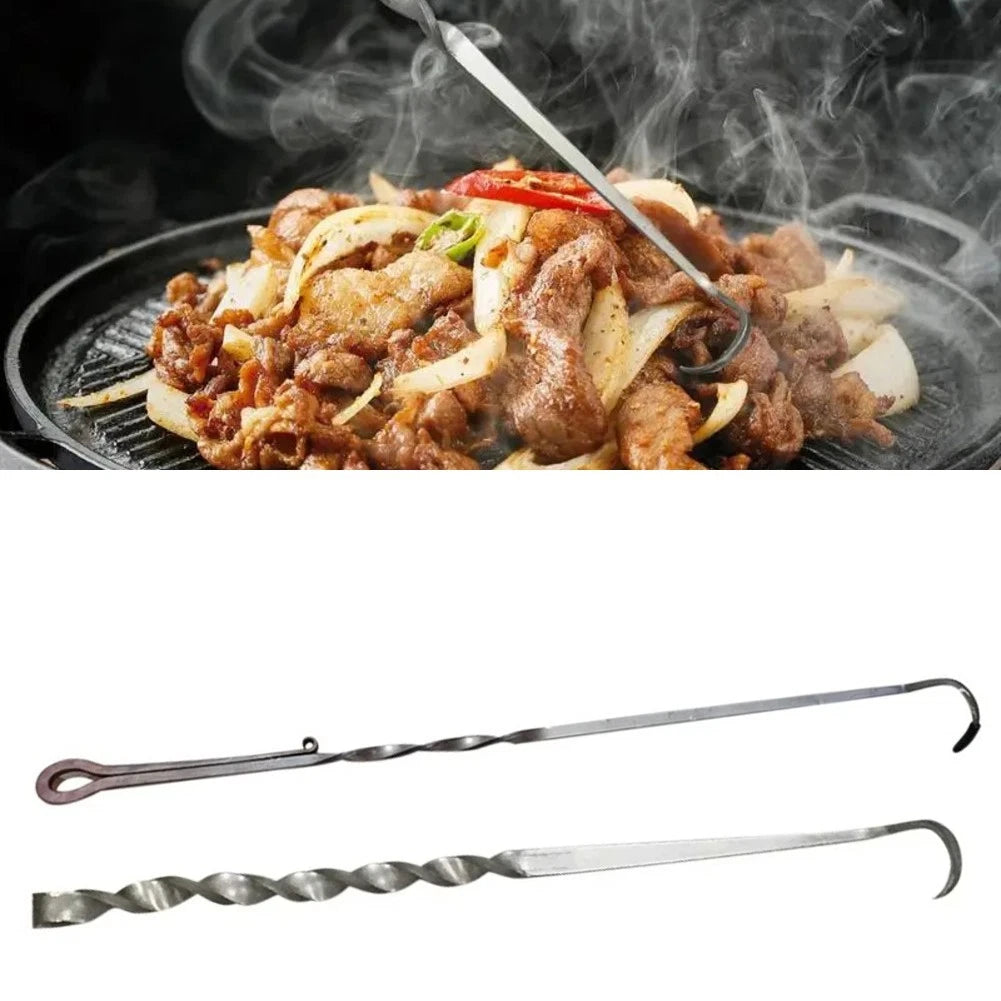 Bbq Meat Hook With Long Handle For Effortless Flipping And Handling