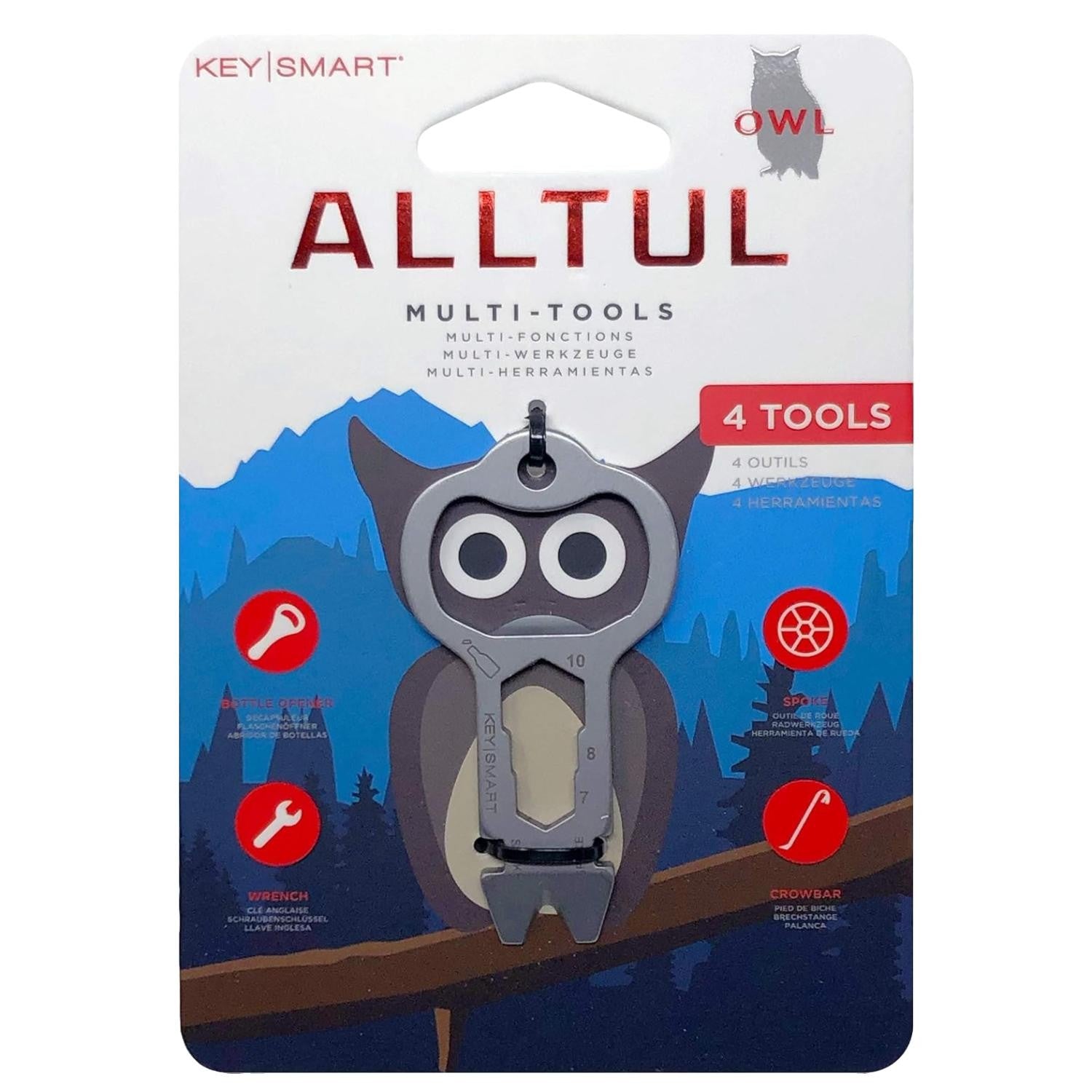 Keysmart Alltul Multi-tool Owl For Keyring & Wallet | Built Supply Co