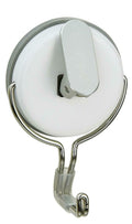 Bathroom & Kitchen Suction Hook Silver White & Stainless Steel Shower