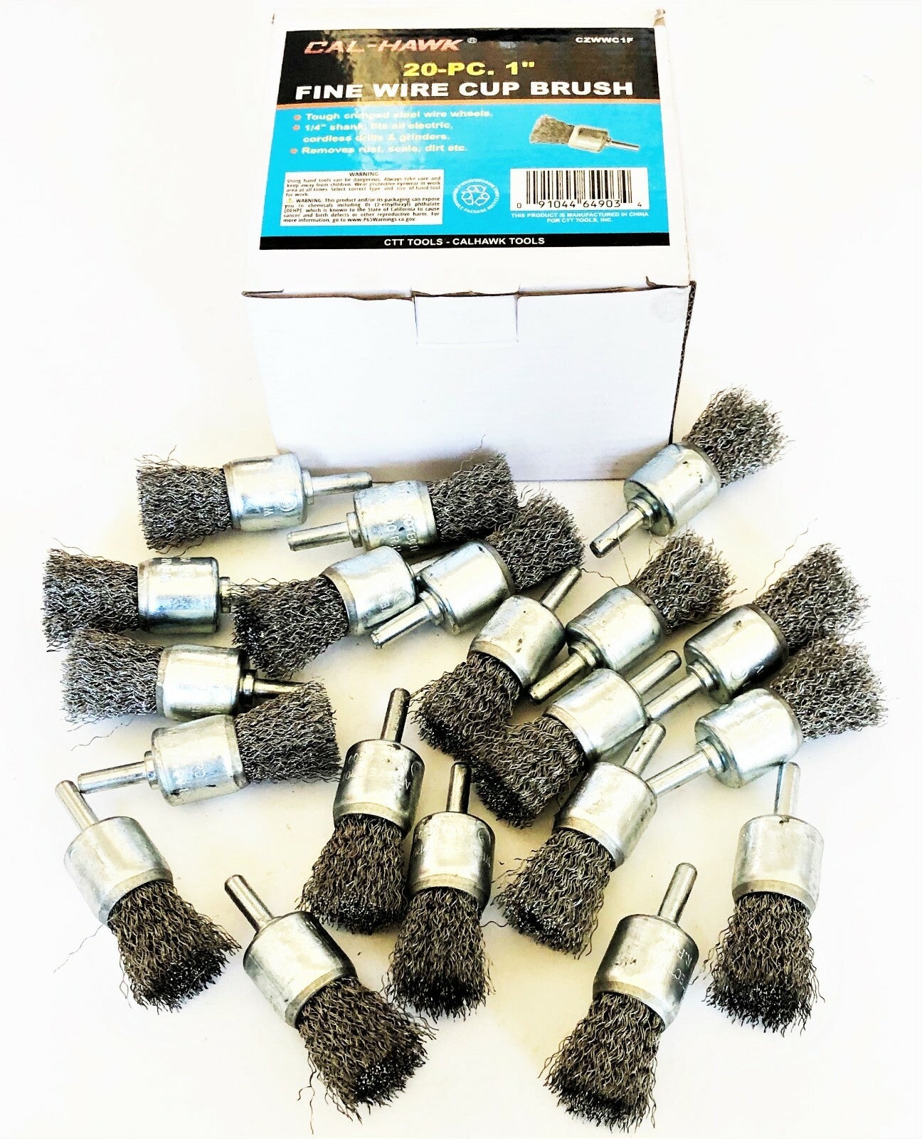 Fine Steel Wire Cup End Brush Set
