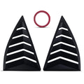 Side Quarter Window Louvers for Chevy Camaro 2010-2015 ABS Matt Black