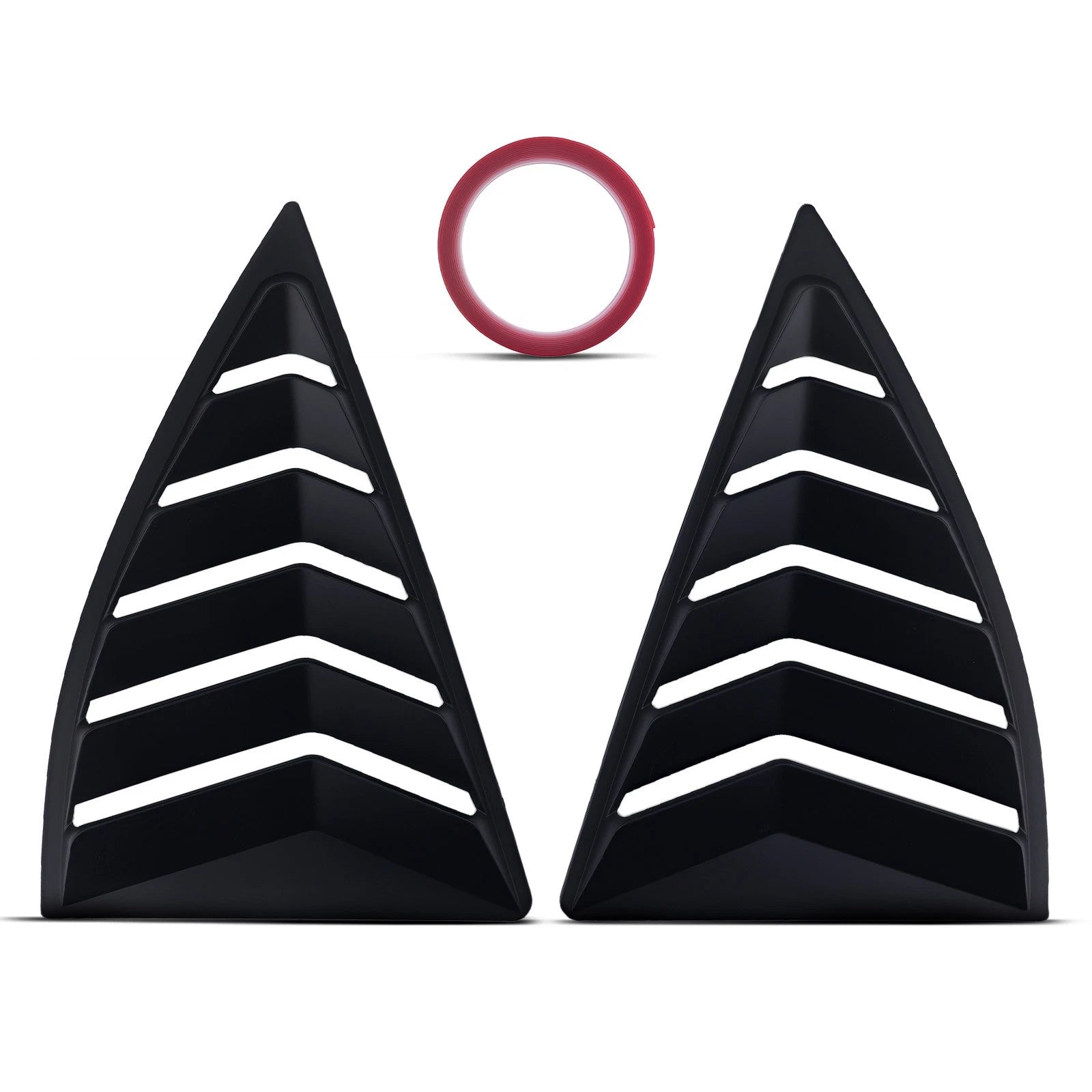 Side Quarter Window Louvers for Chevy Camaro 2010-2015 ABS Matt Black