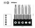 5pc 50mmL Special Shaped Screw Driver Bits Set: 3,4 Points,Triangl<wbr/>e, U Y Shape