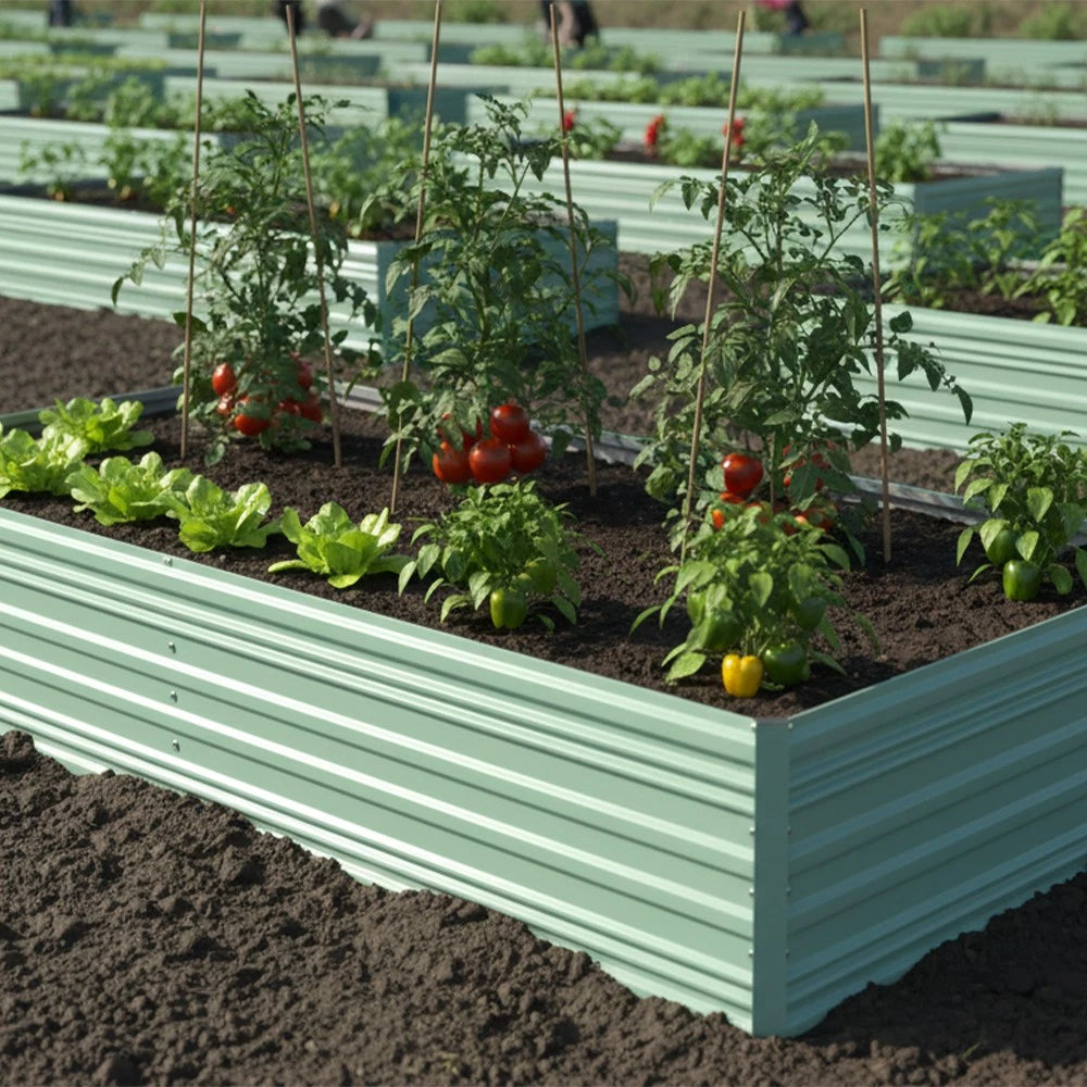 7.5x4x2ft Outdoor Galvanized Raised Garden Bed | Built Supply Co