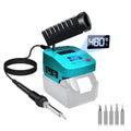 Abs + Metal Cordless Soldering Iron Station For 18V Battery With Led