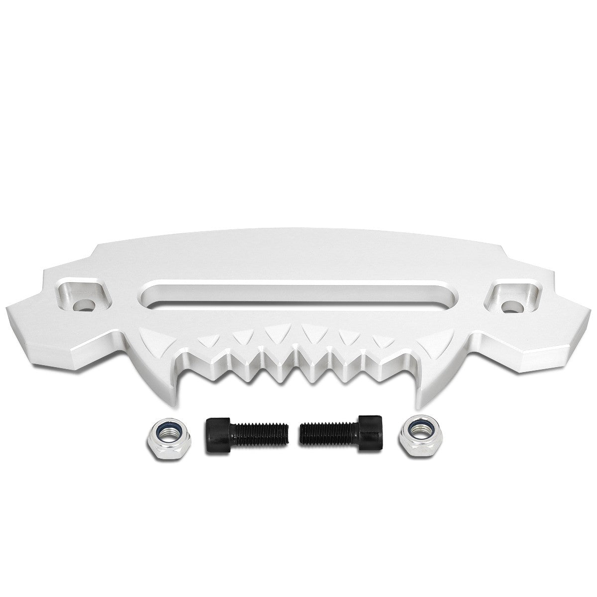 Silver 10" Aluminum Hawse Fairlead for Synthetic Winch Rope 4x4