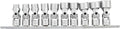 Performance Tool 10-Piece Flex Socket Set by Performance Tool