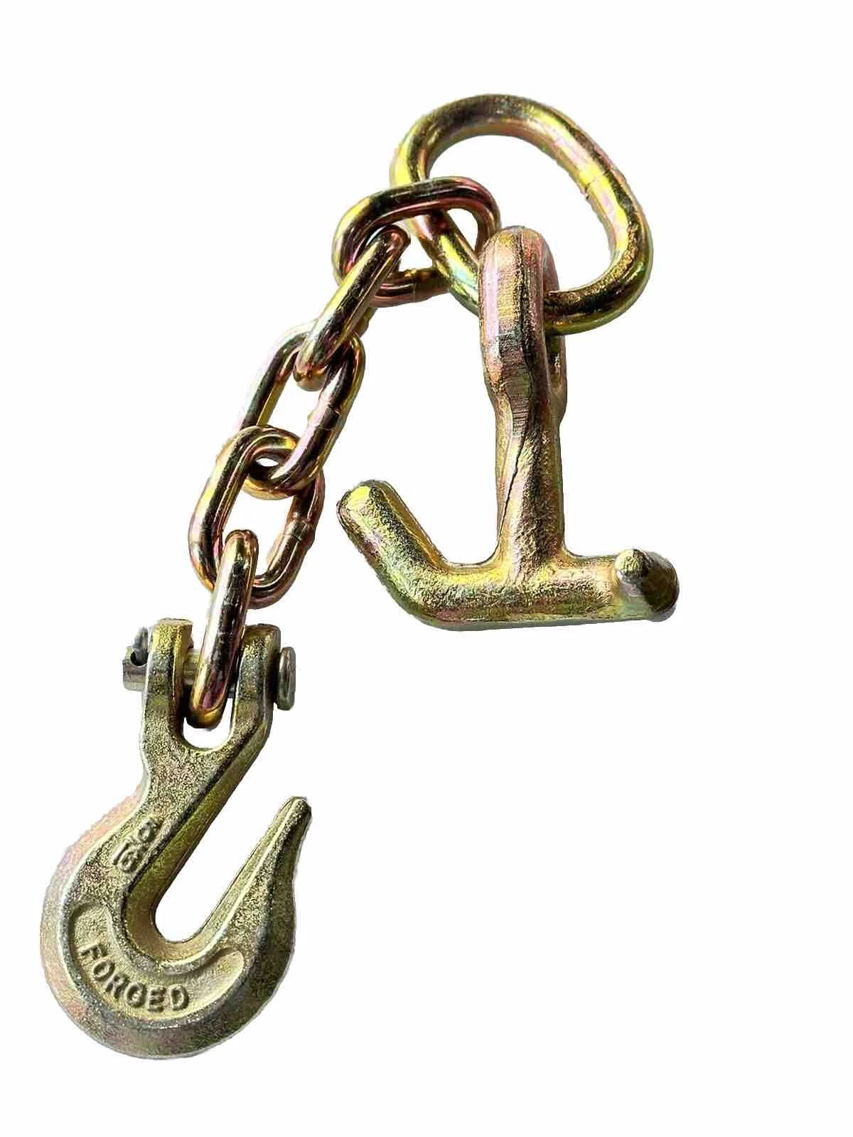 Rtj Cluster Hook W/12” Chain & 5/16” Hook Grab Auto Body Frame Dent