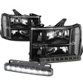 Black Clear Corner Head+bumper+sm<wbr/>oked Led Fog | Built Supply Co
