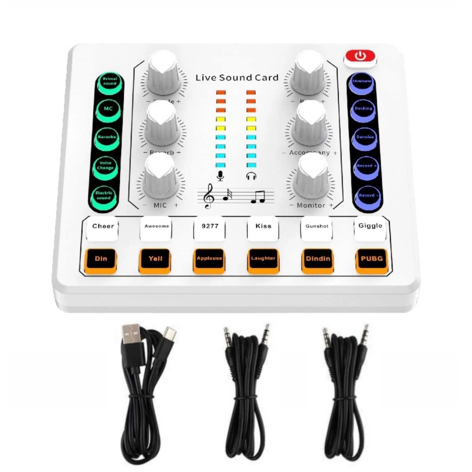 High-quality Sound Card Body For Live Steaming For Podcasts Broad
