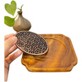 Natural Walnut Tea Tray With Lace Pattern For Handmade Chinese Tea
