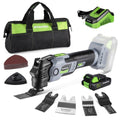 WORKPRO 20V 6 Speeds Cordless Brushless Oscillating Tool Kit Orbiting Multi Tool