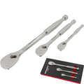 Neilsen Socket Pear Head Ratchet Handle Set 3pc