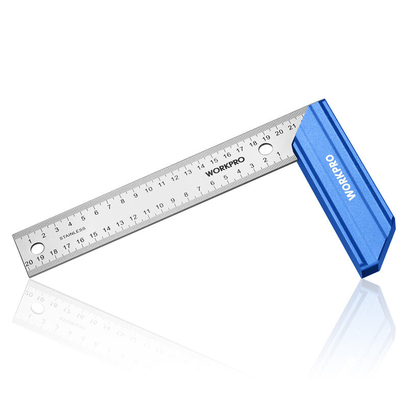 WORKPRO 8-Inch Try Square Aluminum Handle by WORKPRO