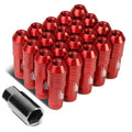 J2 7075 Forged Aluminum M12x1.25 7cm Open-end Lug Nut Kit W/ Adapter