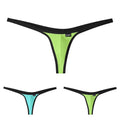 Men T-back Briefs Underwear Thong G-string Panties Mesh See-through