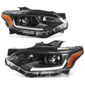 Fit 18-21 Chevrolet Traverse Black Housing Amber | Built Supply Co