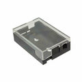 Plastic Box Black/Clear - 3.6" L x 2.5" W