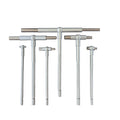 6PCS Telescoping Gauge Set 5/16"–6" Internal Bore Hole T-Gage Measuring Tool Set