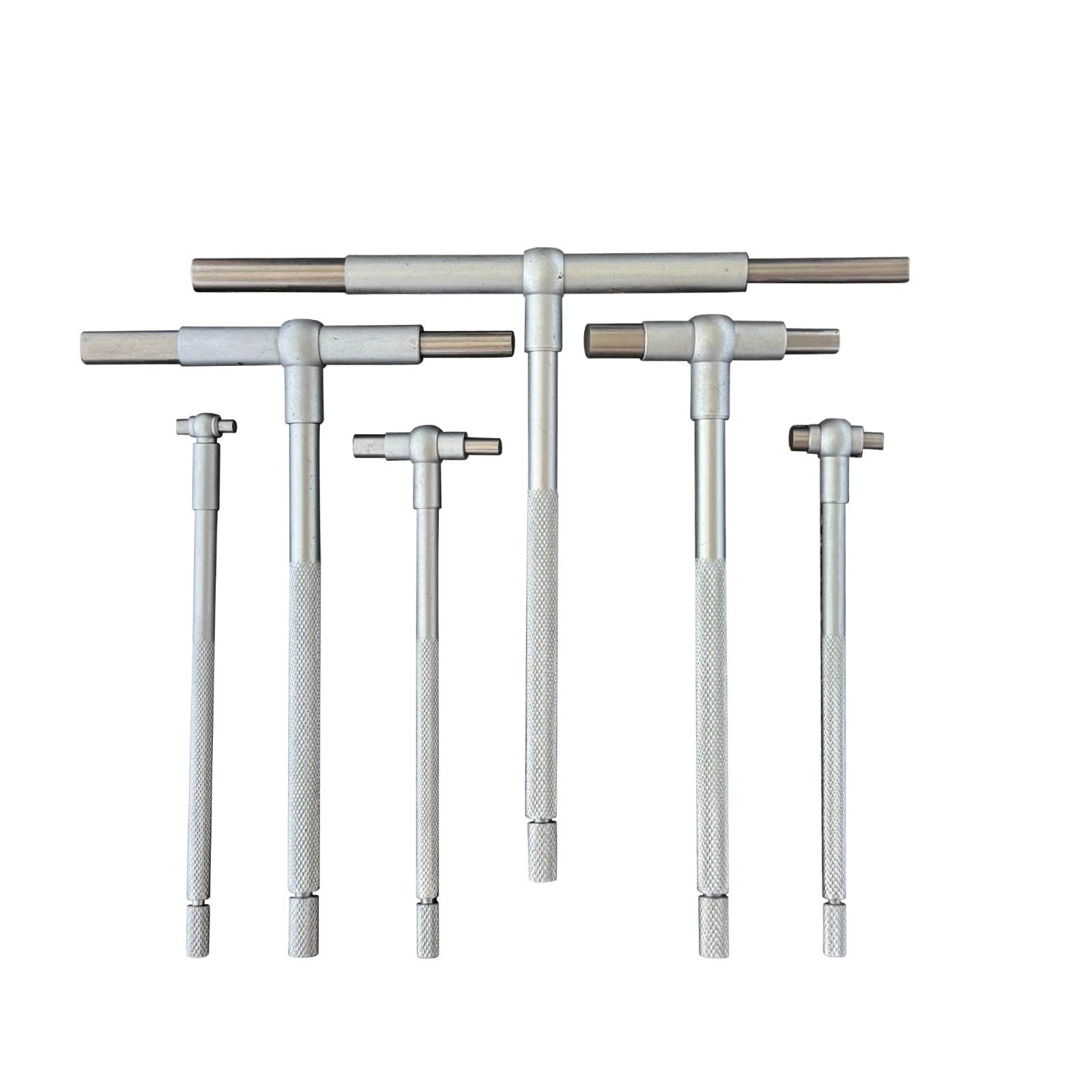 6PCS Telescoping Gauge Set 5/16"–6" Internal Bore Hole T-Gage Measuring Tool Set