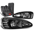 For 2004-2008 Pontiac Grand Prix Pair Black Clear Side Headlight