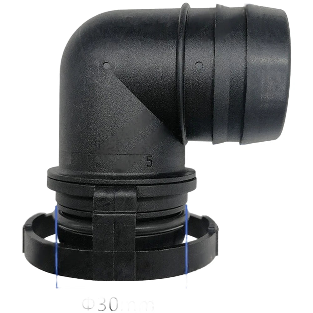 Black Stainless Steel 30mm For Exhaust Pipe Elbow For Diesel Truck