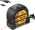PREXISO 2-in-1 Laser Tape Measure 135Ft Rechargeable Laser & 16Ft